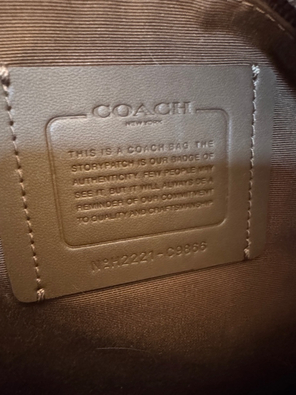 Coach Signature Canvas Backpack in Brown and Black - Picture 7 of 12